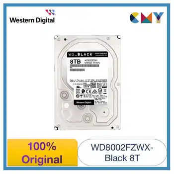 100% Originaal Western Digital WD Black 8TB 3.5 HDD Performance Gaming Sisemine kõvaketas, SATA 7200 rpm WD8002FZWX