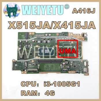X415JA PROTSESSOR:i3-10. 4GB RAM Emaplaadi Asus X515JA X515JAB X515JF X515J X415J F415J P1511cja V5200J X416J Sülearvuti Emaplaadi