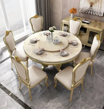 American light luksus täispuidust tool Euroopa marmor tool luxury villa tool