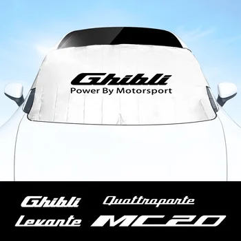 Auto esiklaasi Päikesevarju Kate Blokeerib UV-Kiirte Eest Maserati Logo Mc20 Ghibli Levante Quattroporte Auto Välisilme Tarvikud