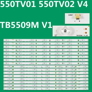 16PCS LED Ribad TX-55AX630B TX-55DXW654 TX-55AXW634 TH-55AX670S TX-55DSW504 TX-55DSU501 TB5509M V0 V1 EX-55S0VE05-2A553