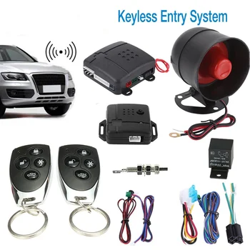 Universaalne Auto Sõiduki Alarmsüsteemi Auto Signalisatsiooni Kaitse Süsteemi Puldiga Ukse Lukustus Sõiduki Võtmeta Sisenemise Süsteem