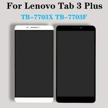 Lenovo Tab 3 + TB-7703X Tb-7703F ZA1K0070RU LCD Ekraan ja Puutetundlik Digitizer Assamblee