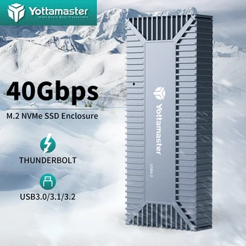 Yottamaster 40Gbps NVMe SSD Ruum USB4.0 Tüüp-c-M. 2 NVMe Korpuses Thunderbolt Toetab 3/4 2280 NVMe SSD Puhul MacBook