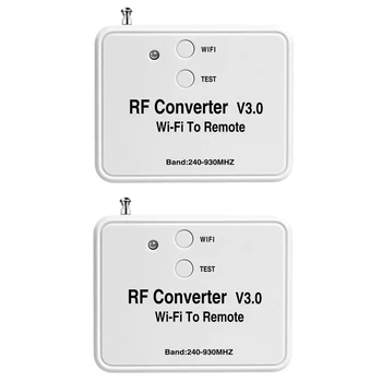 2X Wifi Puldi Converter Rf Sageduse Wifi Kaugjuhtimispult 240-930Mhz, Tark Kodu Garaaži Uks