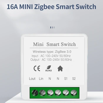 Zigbee Smart Switch Module Traadita Seina Lüliti Vooluahela Tuya Smart Kaitselüliti Aruka Kodu Tuya Elu