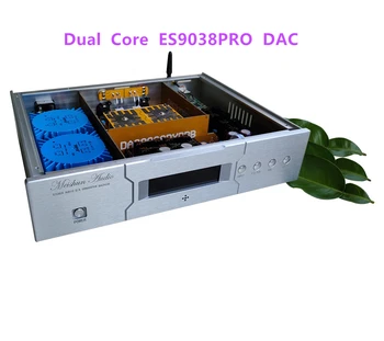 DAC 9038 Dual Core ES9038PRO HiFi Dekooder, Koaksiaal-Fiber I2S, Bluetooth-USB-QCC5125.1 NR IV kvartsostsillaatori 100MHz
