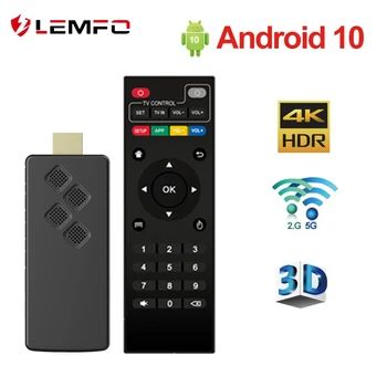 LEMFO Q2 TV Stick Android 10 Quad Core ARM Cortex A53 2GB 16GB Toetab 4K H. 265 2.4 G&5.8 G Wifi Streaming Smart TV Box 2 GB 8 GB