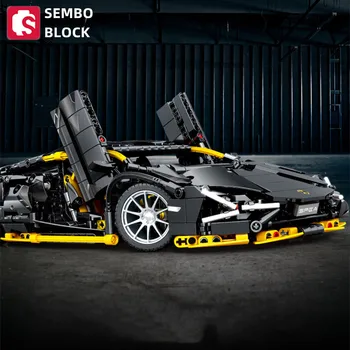 SEMBO BLOKK kaugjuhtimise F1 racing linn tehnoloogia superauto neid mudel laste mänguasi loominguline assamblee sotsiaal-game boy sünnipäeva kingitus