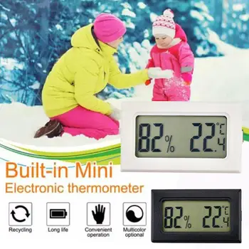 Mini Digitaalne LCD Termomeeter Hygrometer Sise-Tuba Elektrooniline Temperatuuri-Niiskuse Mõõtja Anduri Näidik Ilm Jaama P4D2