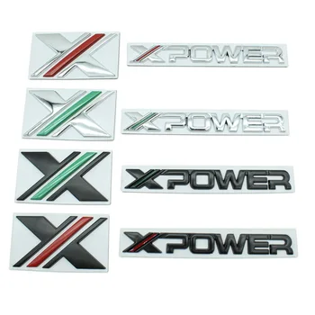 3d Metall XPOWER Logo X-POWER Logo Tähed Auto Poritiiva Pääsme Pagasiruumi Kleebis MG 5 Scorpio 6 PHEV X Power Xpower Tarvikud