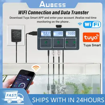 WiFi Tuya Smart PH-Meeter Data Logija Temp TDS Soolsus S. G. EÜ Vee ORP Tester Ekraan Analyzer akvaariumites Bassein Hydroponics