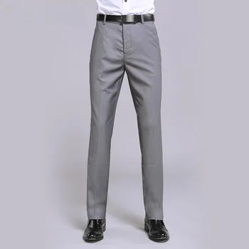 Kõrge Vöökoht Meeste Ülikond Püksid Kõrge Kvaliteedi Sügisel Paks Otse Ettevõtte Töö Igapäevane Kleit Ametlik Püksid Classic Püksid A269