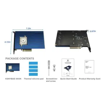 Kiiret PCIe4 NVME Kaardile, millel on 1 Pesa Laiendatakse kuni 4 Slots 2280 SSD Adapter