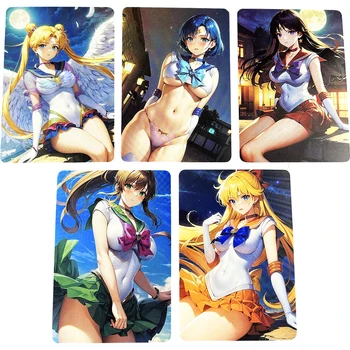 5tk/set Anime Tüdruk Murdumise Flash Kaardid ACG Klassikaline Mäng Anime Kogumise Kaardid Kingitus, Mänguasjad