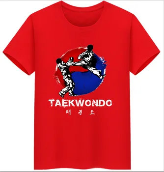 Taekwondo Shaolin Kungfu Karate Bushdo Judo Võitluskunstide Meeste T-särk, Lühikesed Varrukad Meeste ja Naiste Noorte Ülepaisutatud T-Särk