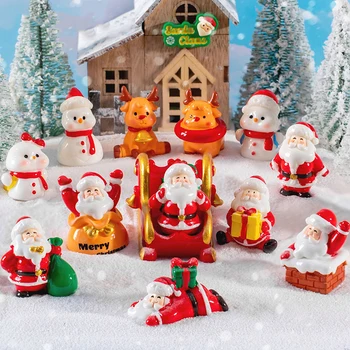 Jõulu Ornament Vaik Kääbus Micro Maastiku Laua Kaunistamiseks Põder Santa Claus Ornament Jõuludeks Kodu Kaunistamiseks Mänguasjad
