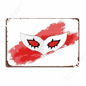 Joker Persona Mask Metallist Märgid Klubi Partei Baar Koobas Retro Plakat Tina märk Plakatid