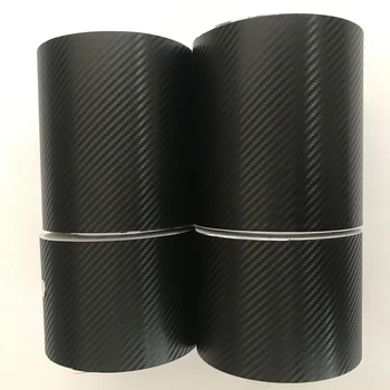 10cm 15cm Laius 3D Must Carbon Fiber Vinyl Film Leht Rulli Wrap DIY Arvuti Sülearvuti Auto, Mootorratas Kleebis Kiletamine