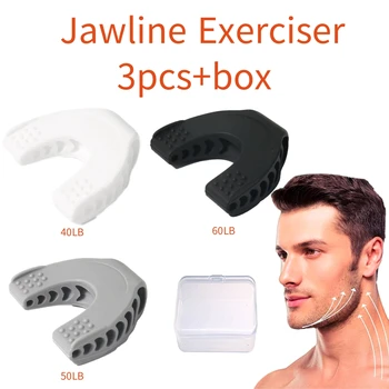 3TK Premium Näo Exerciser - Jawline Treener 3 Vastupanu Tasemed Pinguta Toon & Tugevdada jawline, lõug, huuled ja põsesarnad
