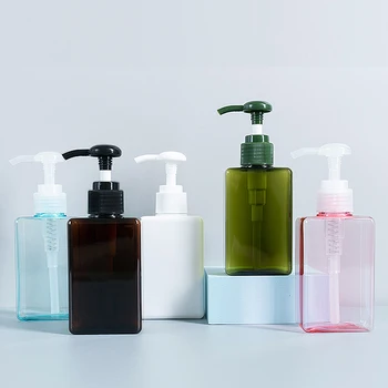 Reisi Emulsioon Ladustamise Pudel Tühi Pump Aerosooli Pudel Korduvtäidetavaid Square Plastikust Šampoon, Dušigeel Konditsioneer Dispenser