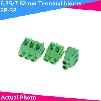 2tk KF635-7620 terminal block suure voolu 30A PCB kruvi tüüp 7.62 mm saab servjätkatud