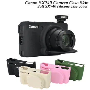 Pehme SX740 silikoon Juhul, Kaamera Kott, Nahk, Canon PowerShot SX730 SX740 SX740HS Kummist Kaamera puhul Kaitsev Kate Nahk