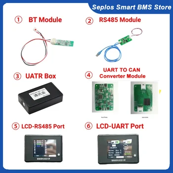 JBD Smart BMS Tarvikud BT Moodul UART RS485 LCD-Displayer Liitium Aku Li-ion Lifepo4 (sidefunktsiooniga teleriboksid
