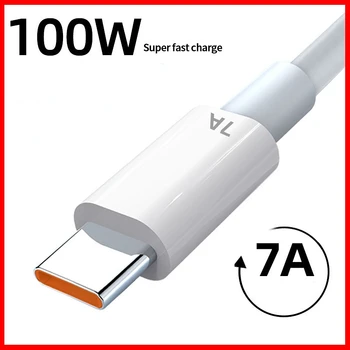 7A 100W C-Tüüpi USB-Kaabel-Super-Kiire Eest Kaabliga Kiire Laadimine USB Laadija ja Kaablid Data Juhe