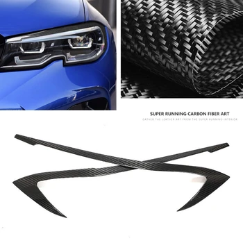 Esitulede Kulme Sisekujundus BMW 3 Seeria G20 G28 2019-2021 Pea Ees Valgus Lambi Kate Kaane Päris Carbon Fiber Esilaterna Silmalau Kulm