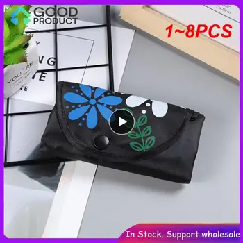 1~8PCS Korduvkasutatav Kott Portable Folding Eco Sõbralik Oxford Sisseoste Kott Kokkupandav Käekott Shopper Tassima, Kott Korraldaja