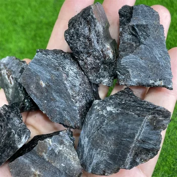Looduslik Kvarts Kristalli Nummite Toores Rock Gemstone Astrophyllite Töötlemata Kivi Tervendavat Reiki Teenetemärgi
