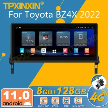 Toyota BZ4X 2022 Android autoraadio 2Din Stereo Vastuvõtja Autoradio Multimeedia Mängija GPS Navi juhtseade Ekraan