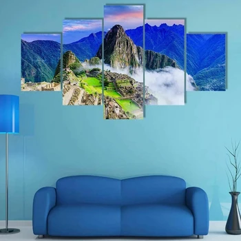 Machu Picchu Peruus Plakat 5 Tk Kaasaegse Kodu Seina Decor Lõuend Pildi Art HD Printimine Lõuendil Maali eest elutuba