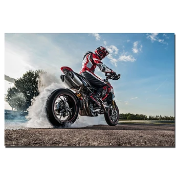 Ducati Hypermotard 950 SP Sport Mootorratta Dekoratiivse Seina Art Plakatid ja Pildid Lõuendile Maali Pilt, elutuba, Tuba Decor