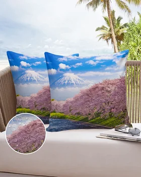 Mount Fuji Sakura Maastiku Veekindel Padjapüür Dekoratiivsed Diivan-Voodi Padja Kate Home Decor Auto Padi